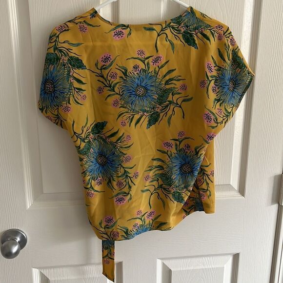 Madewell Silk Wrap Top - Picture 6 of 7